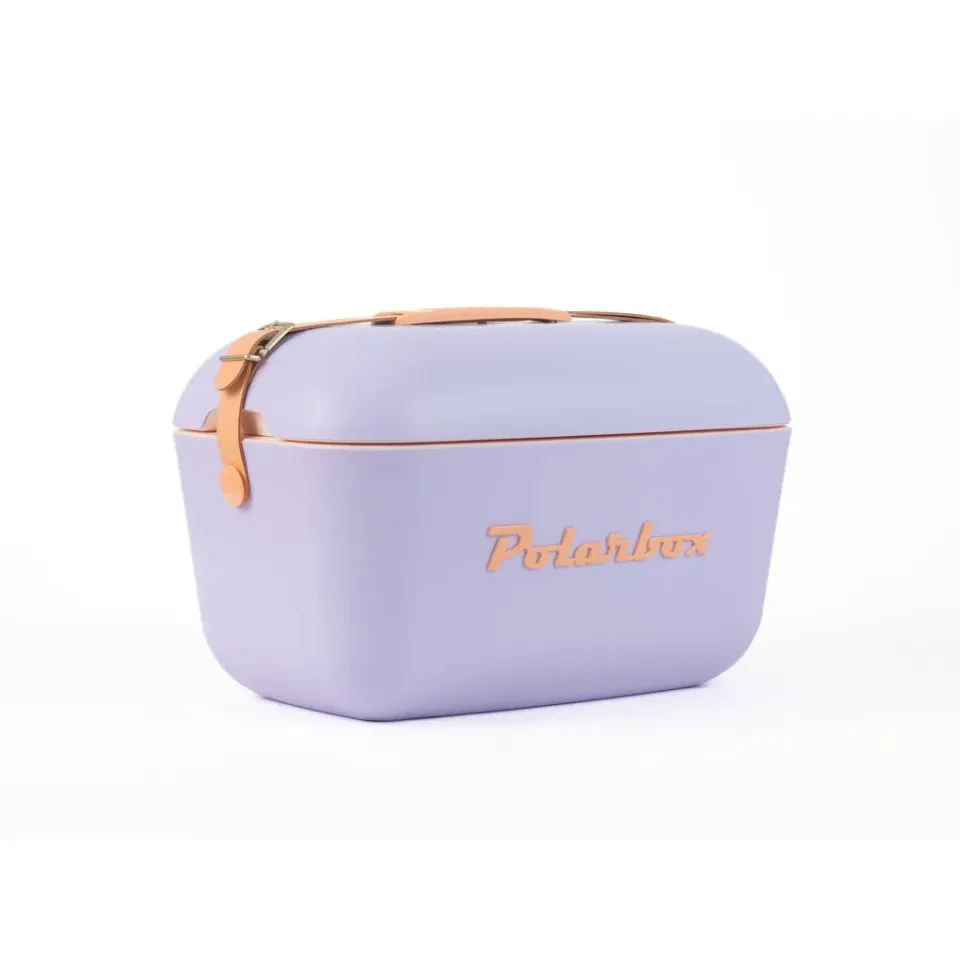 Kreher Polarbox Kühlbox 20 Liter Lila Retro mit Gurt