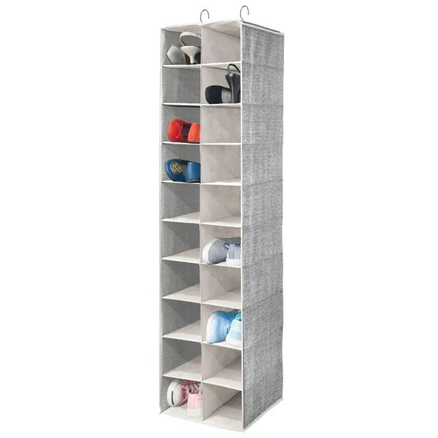 mDesign Hängeorganizer 20 Fächer schwarz-creme