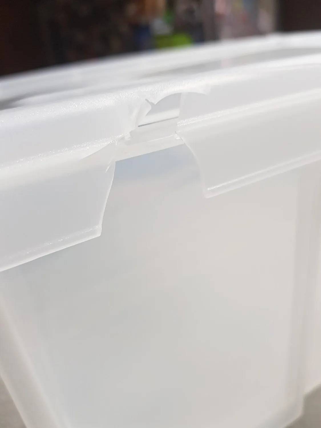 Iris Ohyama MBX-18 Aufbewahrungsbox 18L transparent mit Deckel