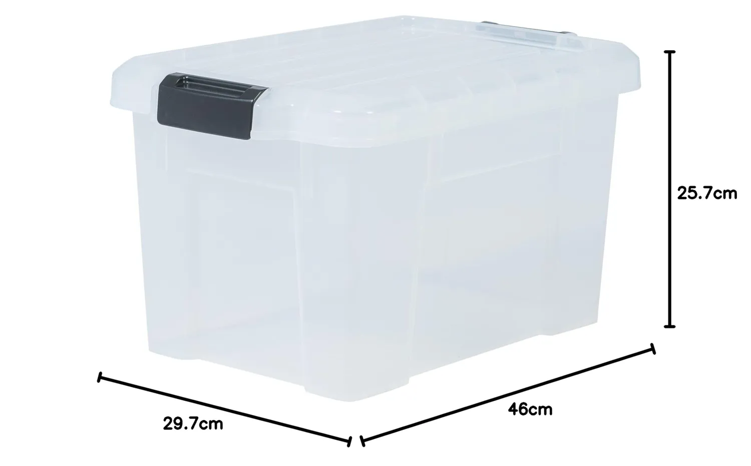 Iris Ohyama SK-210 Box 21L 3er-Set klar mit Deckel
