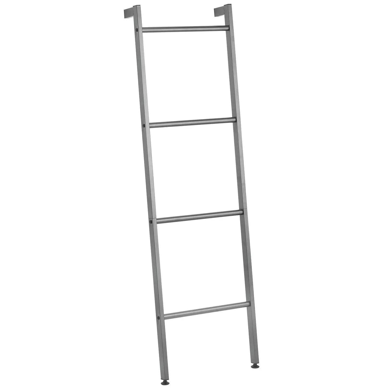 mDesign Handtuchleiter Metall 4 Ebenen graphitgrau 166,4 cm