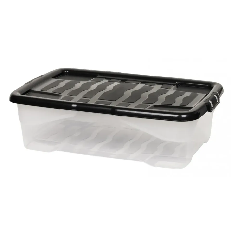 Kreher Curve Aufbewahrungsbox 30L Transparent mit Deckel
