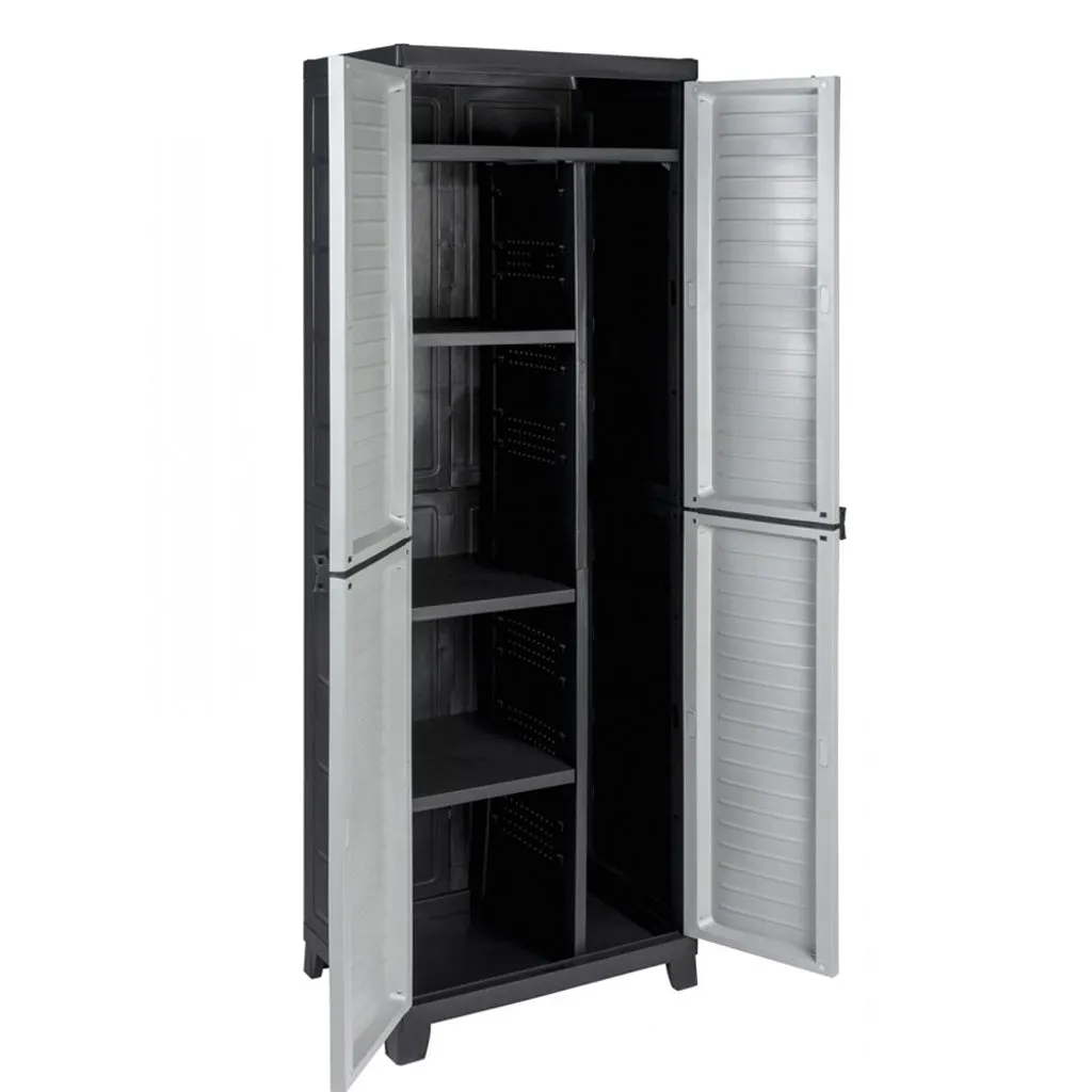 Kreher ELITE Kunststoffschrank Spindfach 65x45x181 cm Grau
