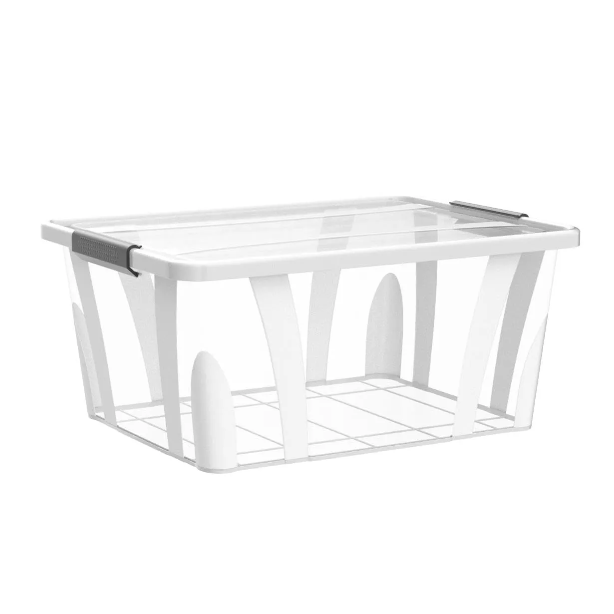 astor24 Aufbewahrungsbox mit Deckel 32 Liter 3er-Set lebensmittelecht