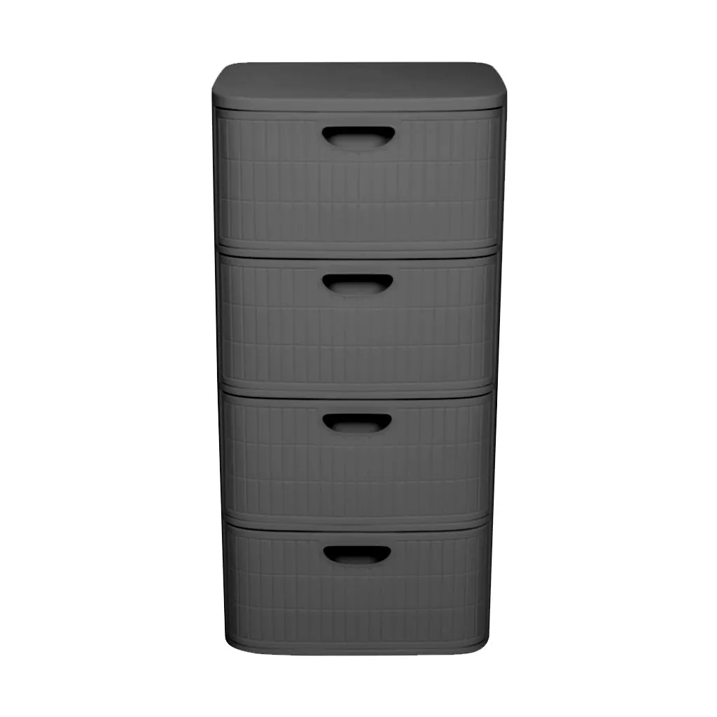 Kreher Domus Schubladenschrank 4 Schubladen anthrazit 81cm