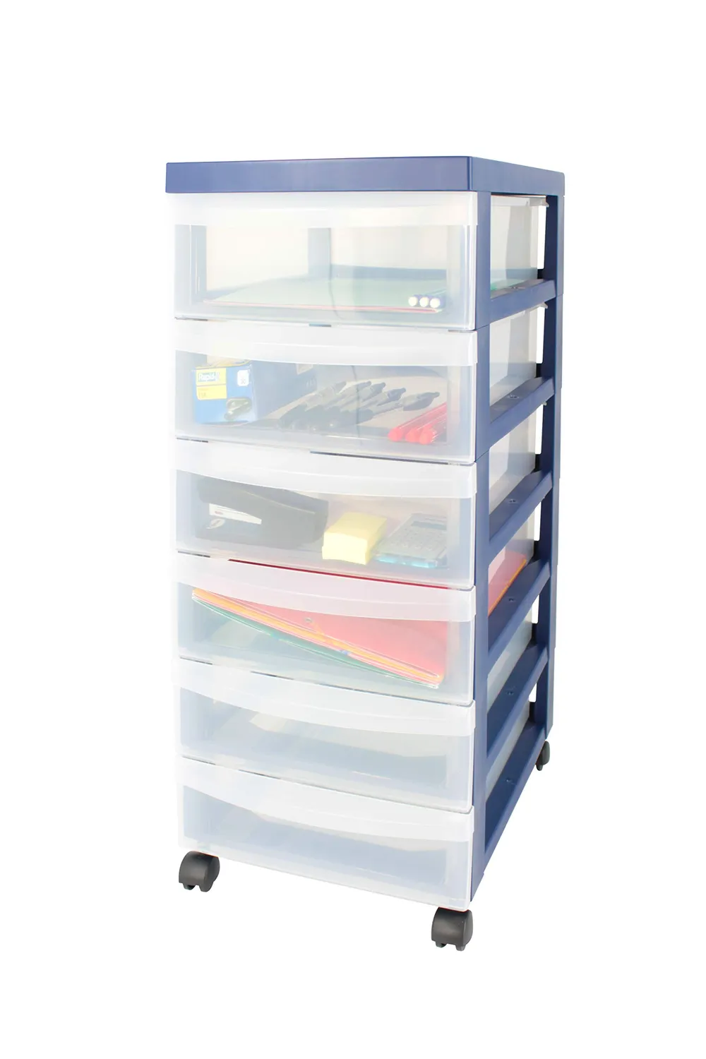 Iris Ohyama Design Chest DC-360 Turm Blau 6x7 L