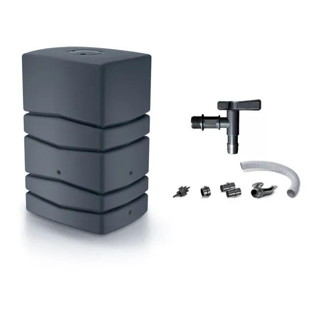 Kreher Aqua Tower Wassertank 450 Liter anthrazit mit Hahn