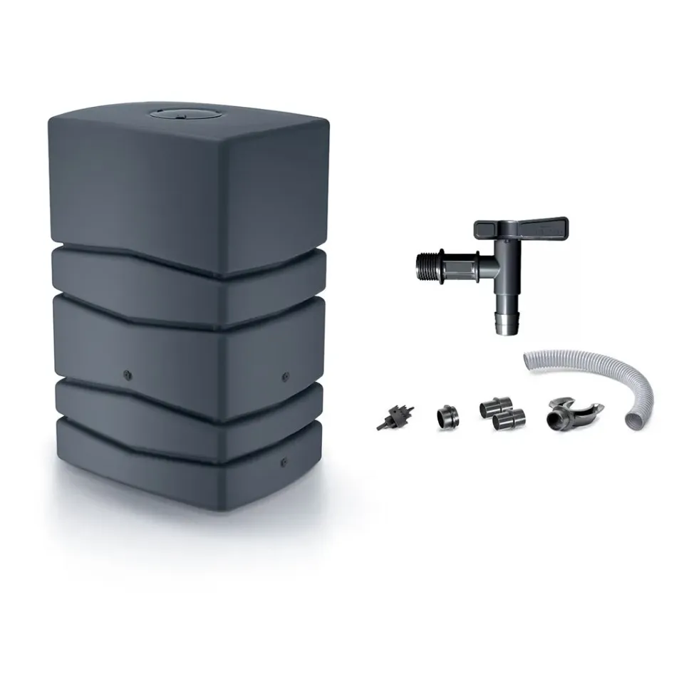 Kreher Aqua Tower Wassertank 450 Liter anthrazit mit Hahn