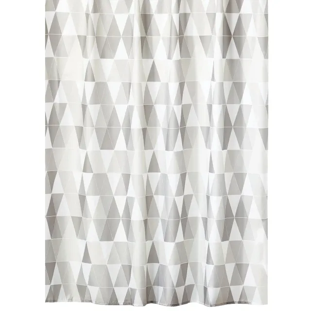 mDesign 11928 Duschvorhang grau 183x183 wasserabweisend