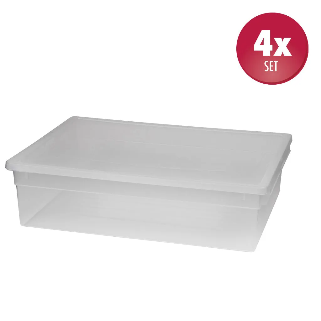 Kreher LightBox 52 XL Aufbewahrungsbox 22 L 4er-Set