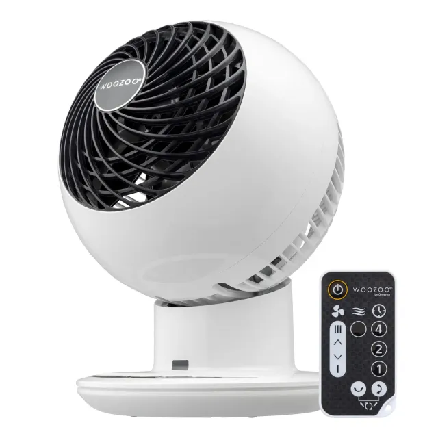 Iris Ohyama Woozoo PCF-SC15T Tischventilator Weiß 30dB Fernbed.