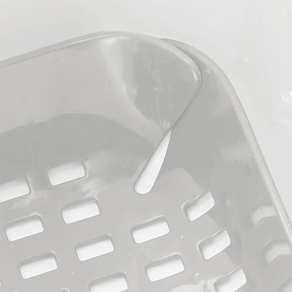 mDesign Spülbeckenmatte Grau 35,6x40,6 cm 2 Stück