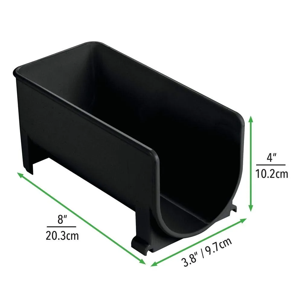 mDesign Flaschenhalter Weinregal 2er-Set schwarz