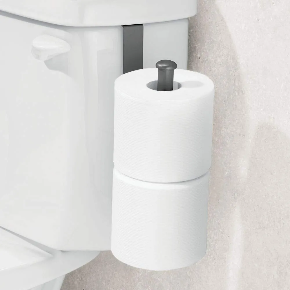 mDesign Toilettenpapierhalter Spülkasten grau 2 Rollen
