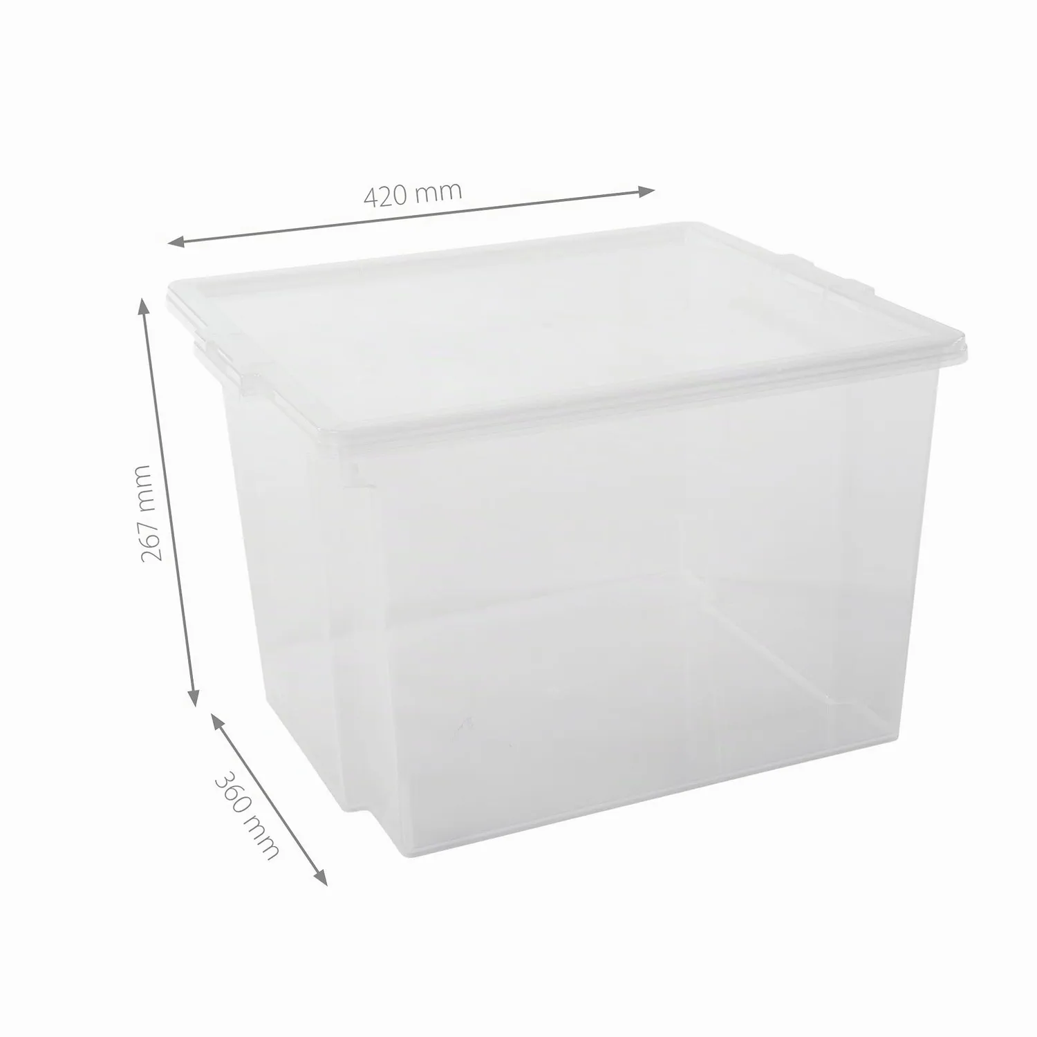 Iris Ohyama USB-M Aufbewahrungsbox 30L 6er Set transparent