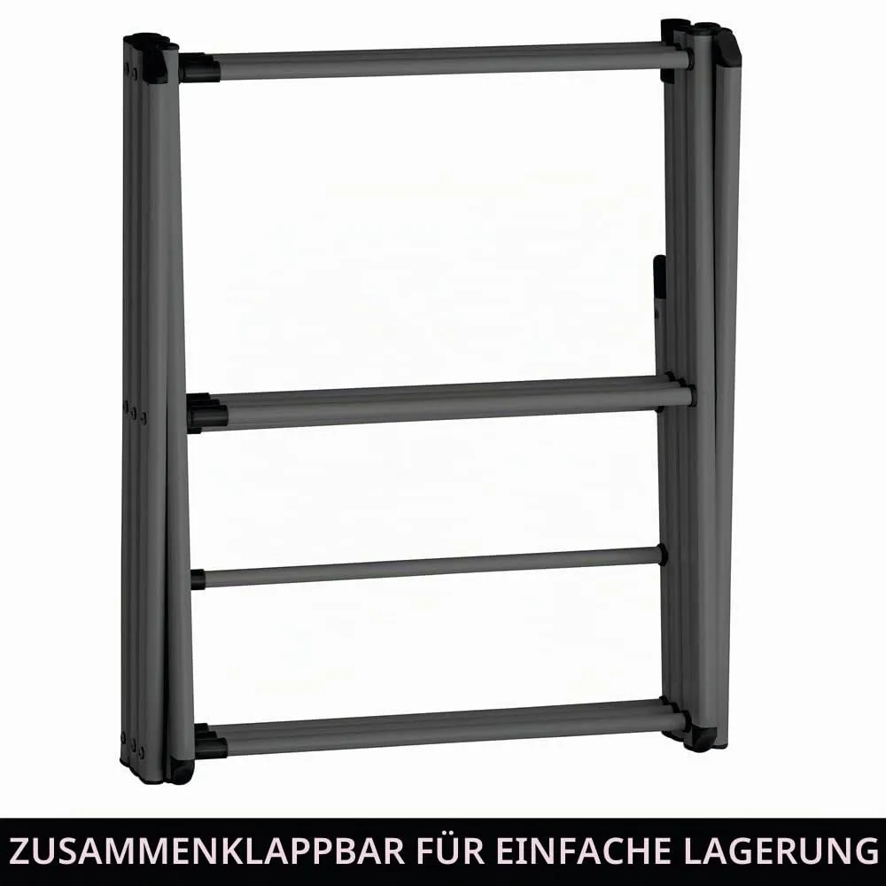 mDesign Turmwäscheständer 3 Ebenen Graphit Metall