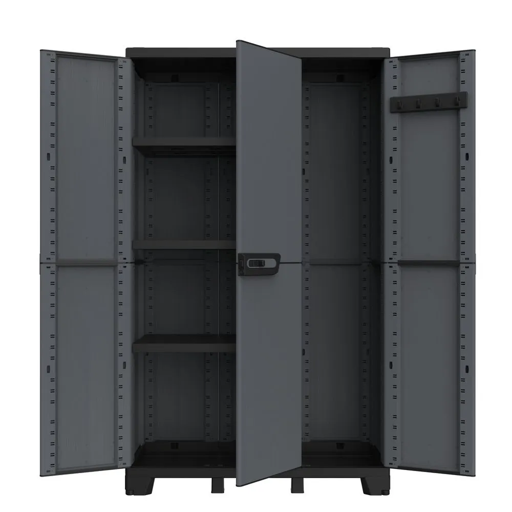 Kreher Ardesia Kunststoffschrank Anthrazit 3-türig 172 cm