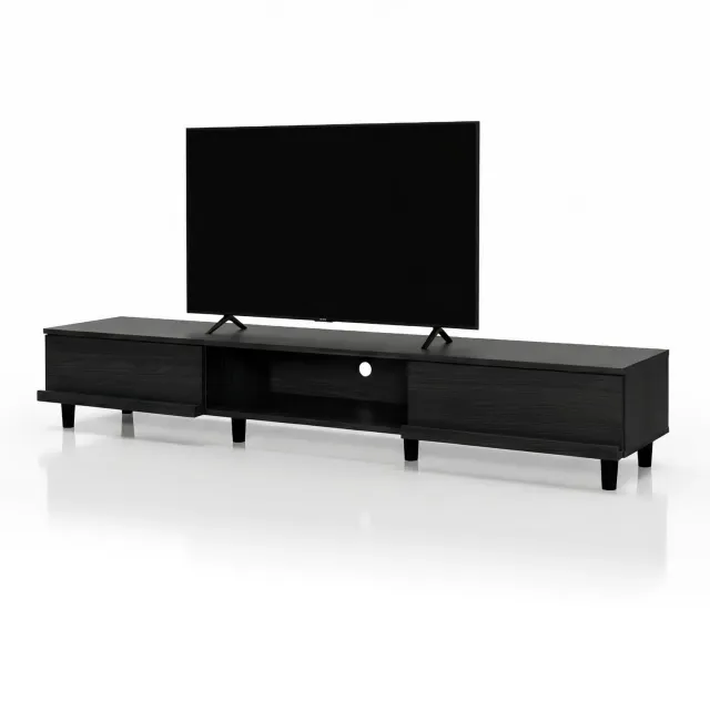 Iris Ohyama BAB-180A TV Lowboard 180 cm schwarze Eiche