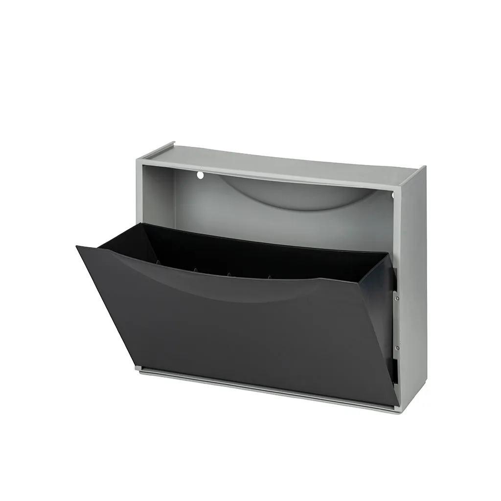 Kreher Schuhkipper Schuhschrank Weiß platzsparend wandmontierbar