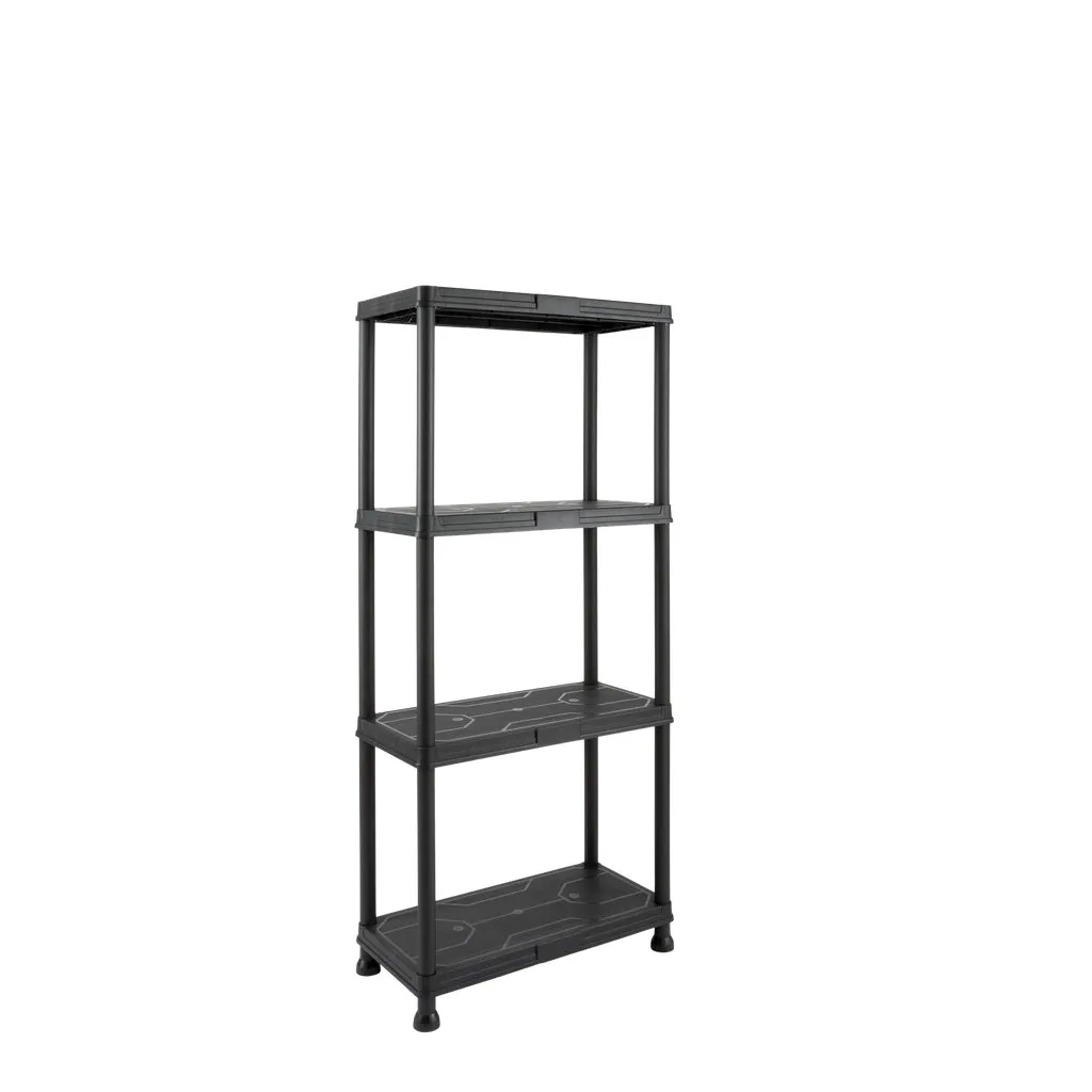 Kreher Q-Brick Kunststoffregal Set 1 mit 6 Boxen schwarz