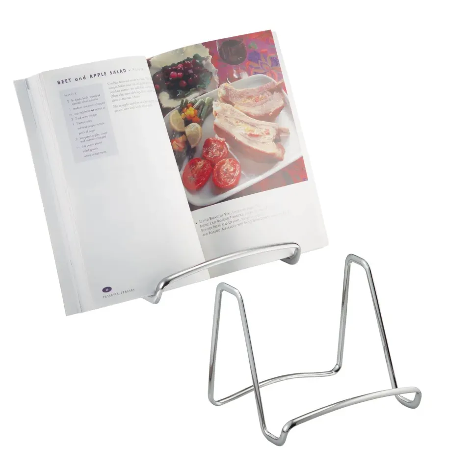 mDesign Kochbuchhalter Silber 2er-Set Stahl für Rezepte