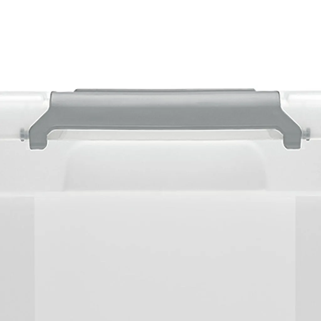 Kreher Prime Store 43L Aufbewahrungsbox Transparent Rollen stapelbar