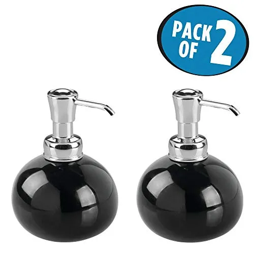 M Design York Seifenspender Schwarz Chrom Pumpe