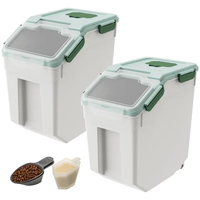 Lifewit Vorratsbehälter 15L luftdicht 2er Pack für Futter