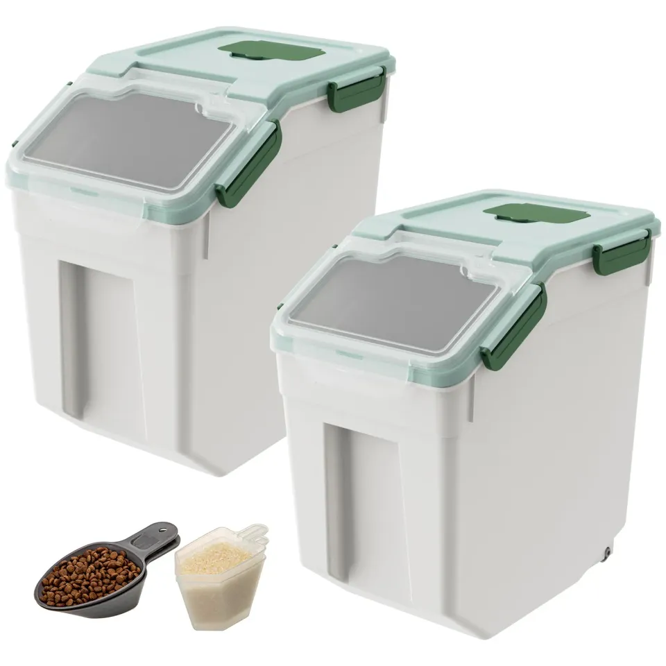 Lifewit Vorratsbehälter 15L luftdicht 2er Pack für Futter