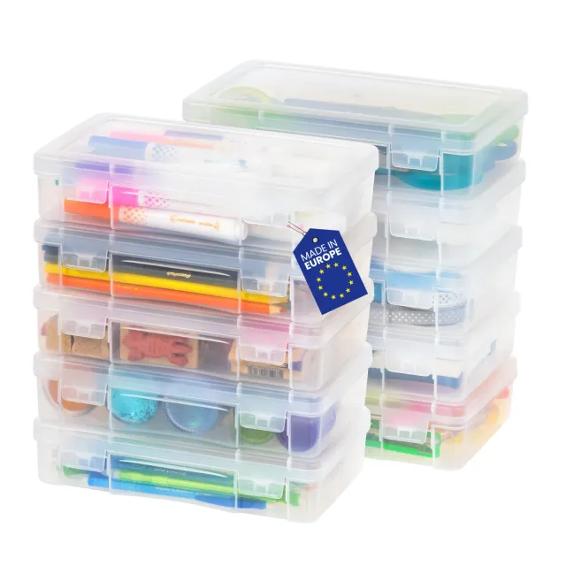 Iris Ohyama MCC-220 Aufbewahrungsbox 1,4L 10er transparent