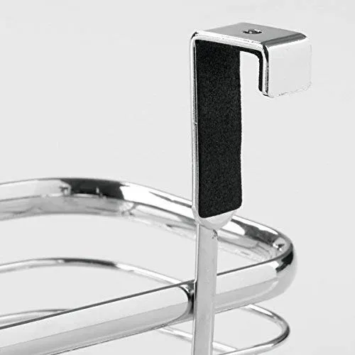 mDesign Einhängekorb Schranktür Metall Chrom 27,9 cm