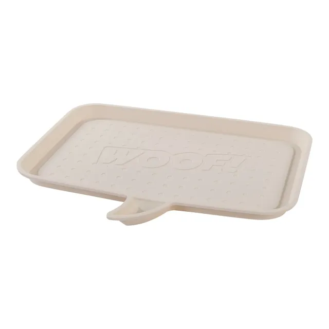 Iris Ohyama Woof PFT-560P Futtertablett L Elfenbein rutschfest