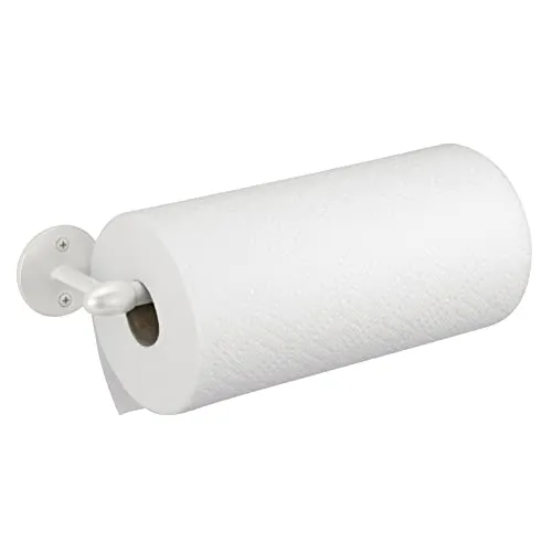 mDesign 2788MDKEU Küchenrollenhalter Wand weiß Edelstahl