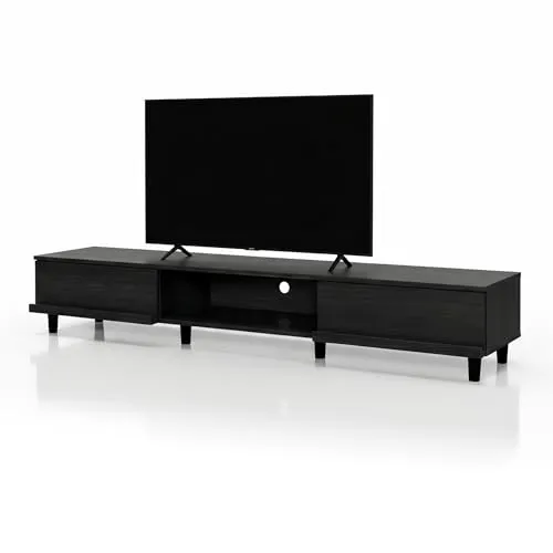 Iris Ohyama BAB-180A TV Lowboard 180 cm schwarze Eiche