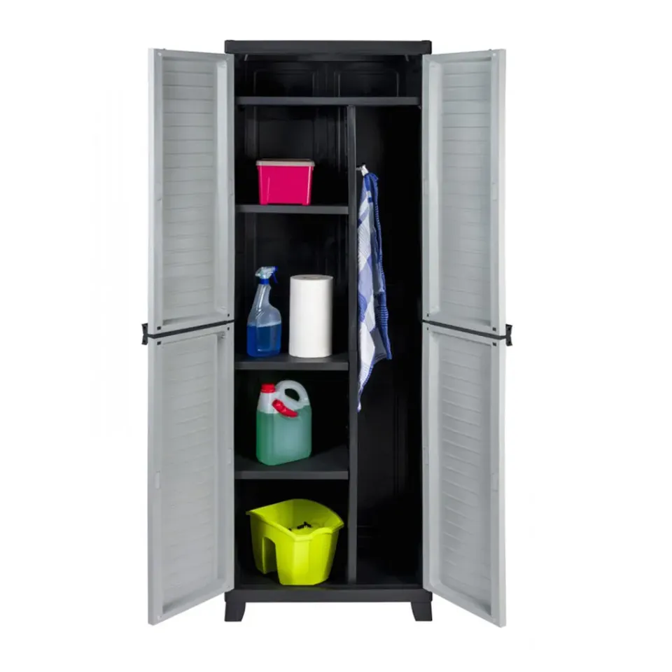 Kreher ELITE Kunststoffschrank Spindfach 65x45x181 cm Grau
