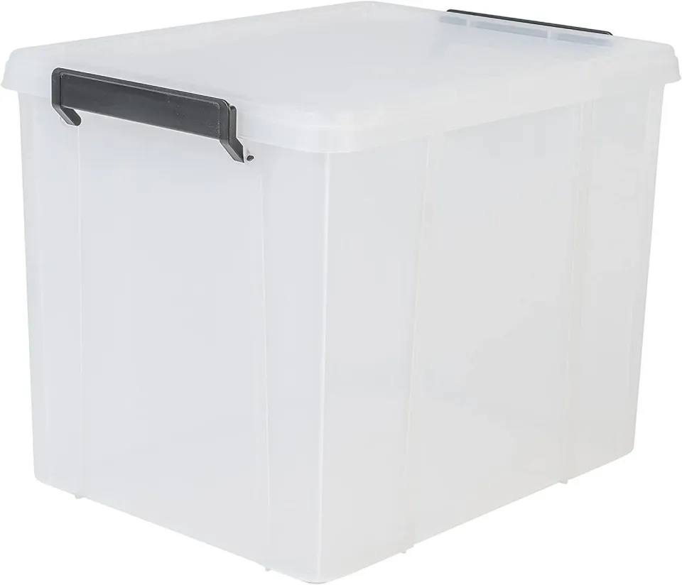 Iris Ohyama MBX-38 Aufbewahrungsbox 38L transparent stapelbar