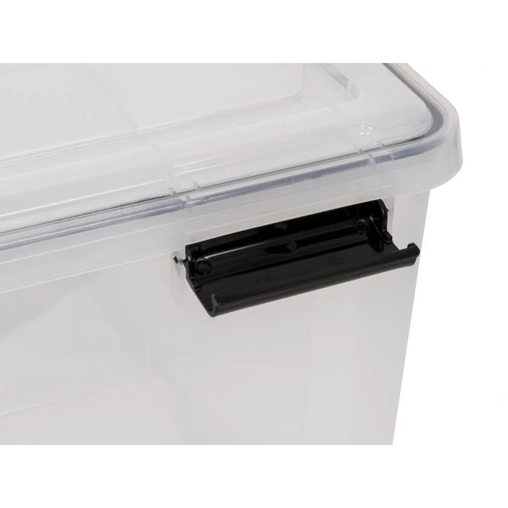 Kreher Box mit Dichtung Aufbewahrungsbox 70L 4er Set transparent
