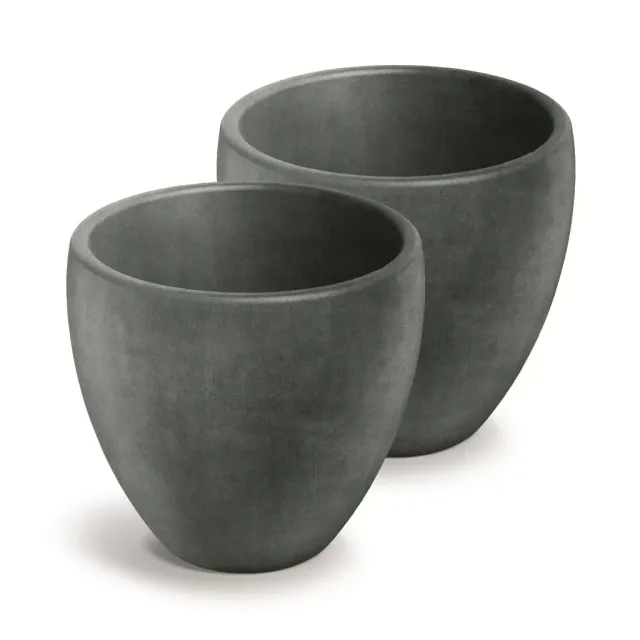 Kreher Cano Pflanzkübel 60cm Anthrazit rund 75 Liter 1er Set