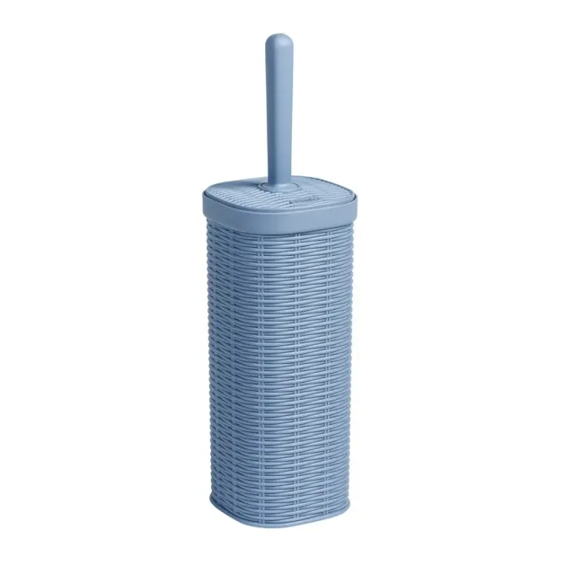Kreher Elegance WC-Bürste Blau Rattan Klobürste