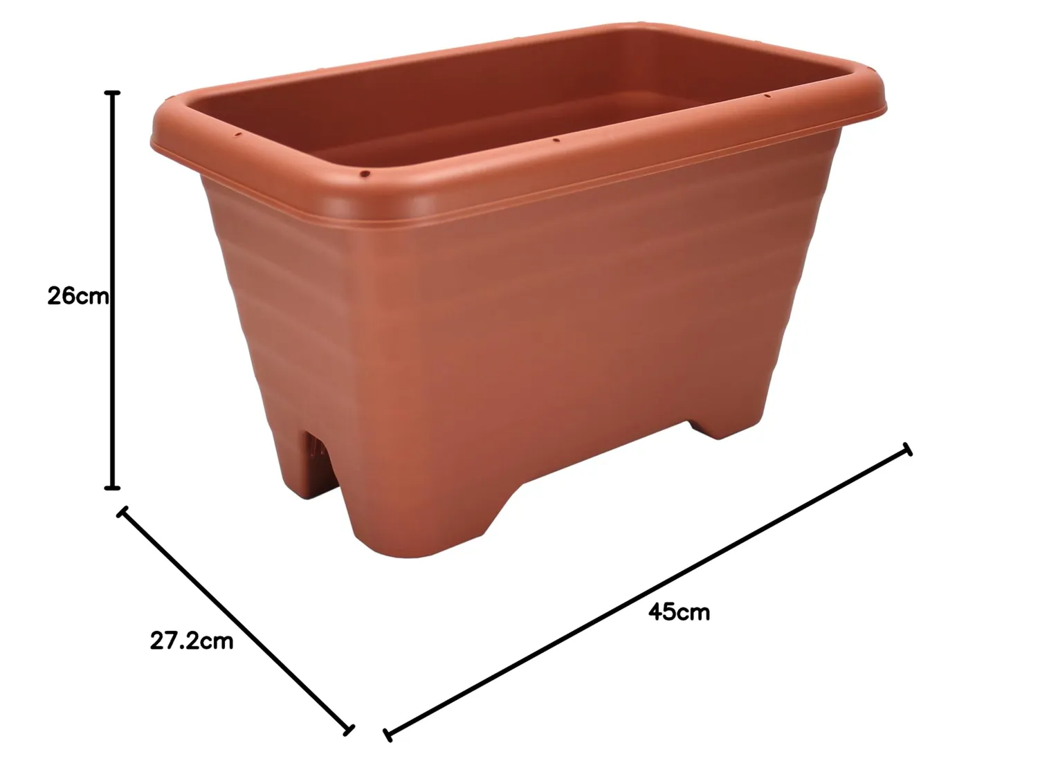 Iris Ohyama AP-450 Pflanztopf braun 14L Standard