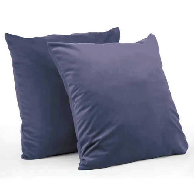M Design Kissenhüllen Samt 2er-Set dunkelblau