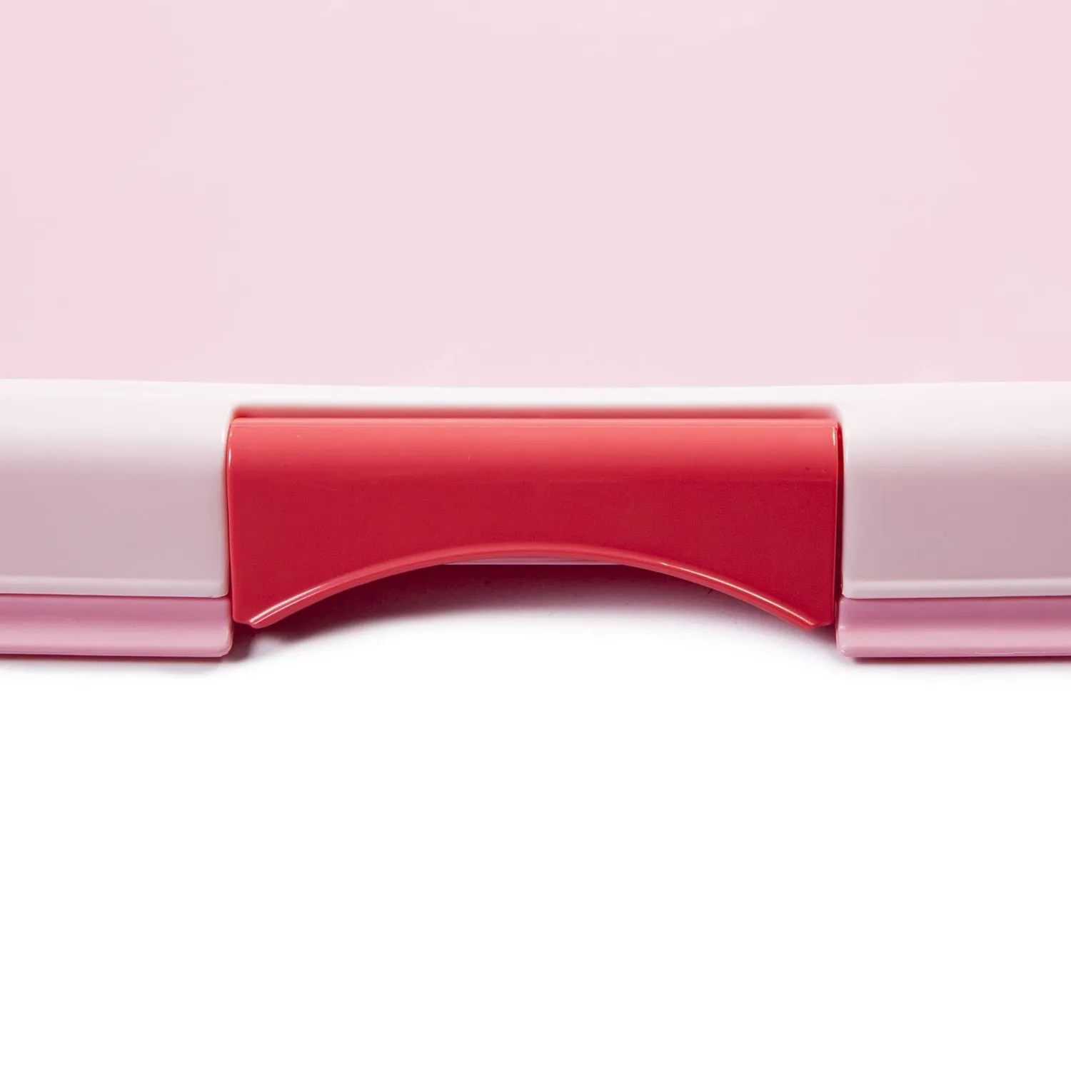 Iris Ohyama FT-650 Hundetoilette Tablett L rosa mit Halter