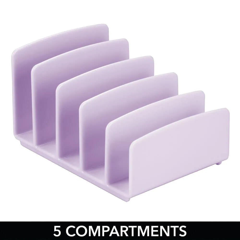 mDesign Kosmetik-Organizer 2er-Set Helllila 5 Fächer
