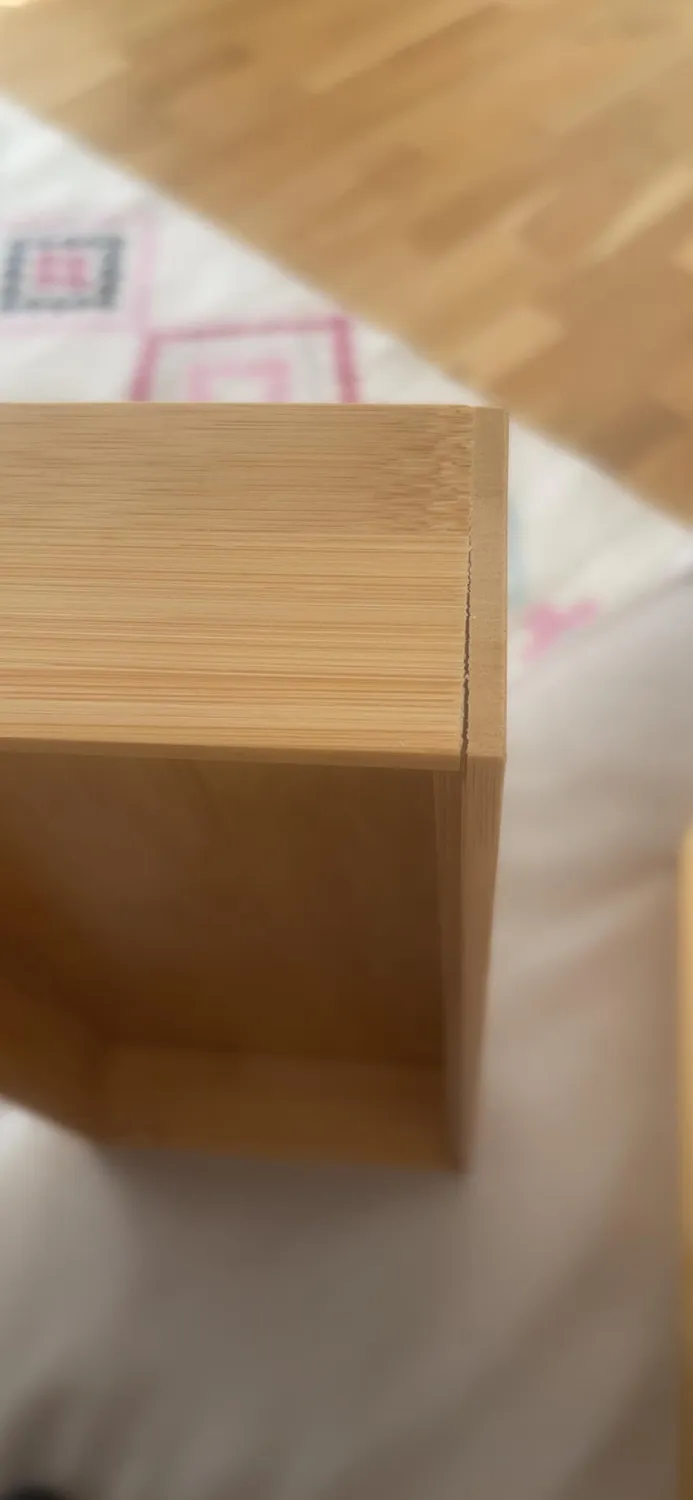 mDesign Schubladeneinsatz Holz Schubladenbox 38,1 cm 2er-Set natur