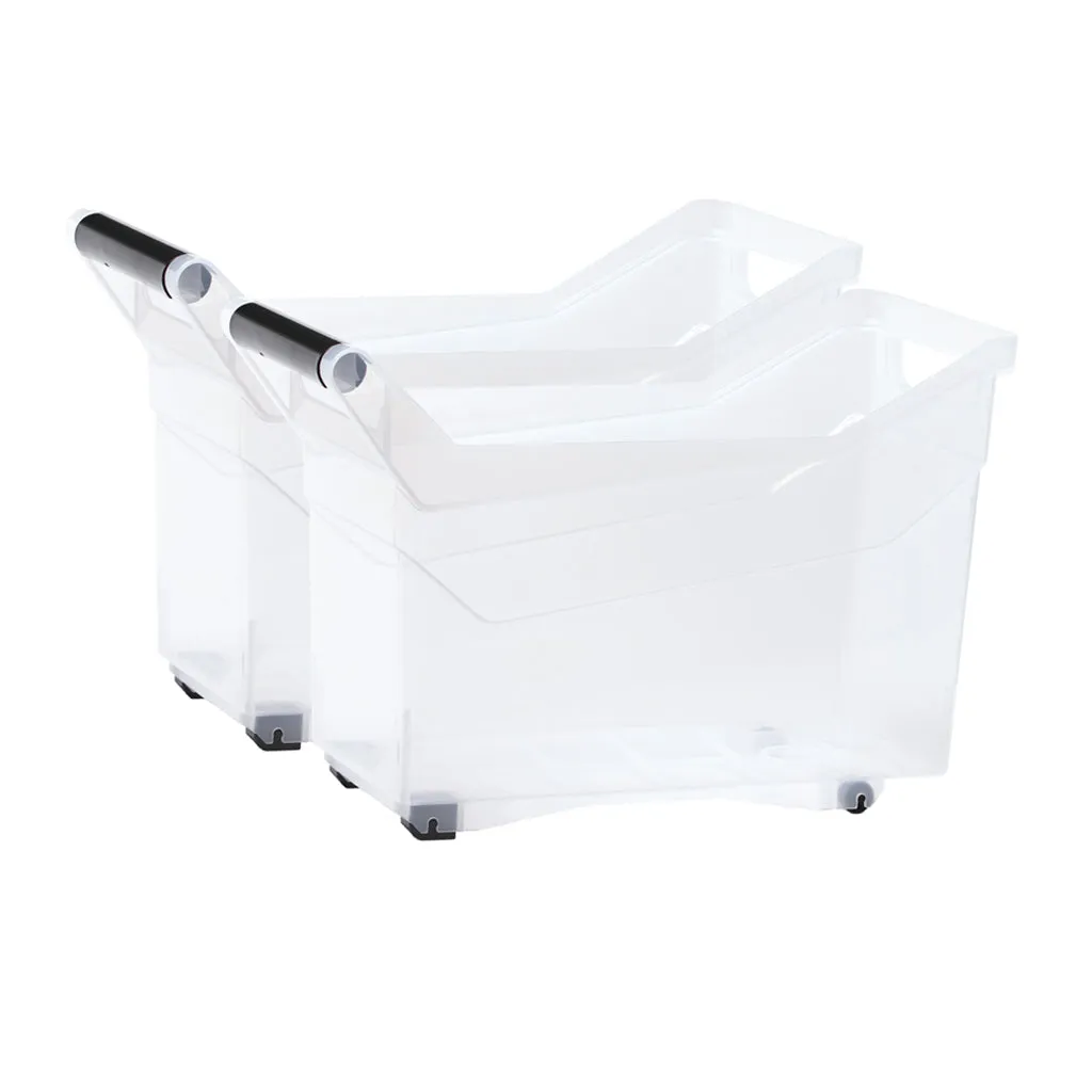 Kreher NUK Aufbewahrungsbox mit Rollen transparent stapelbar