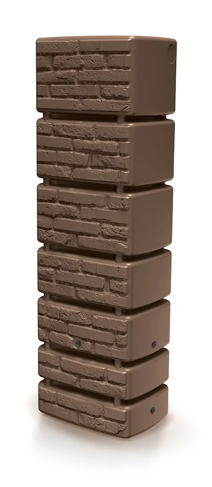 Kreher Tower Brick 350 Liter Regentonne Braun 350L frostsicher