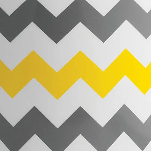 mDesign Mülleimer Papierkorb gelb grau Zickzack