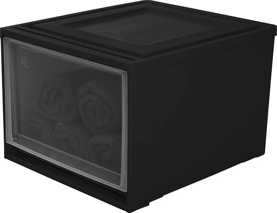 Iris Ohyama MS L Schubladenbox 40 L Schwarz