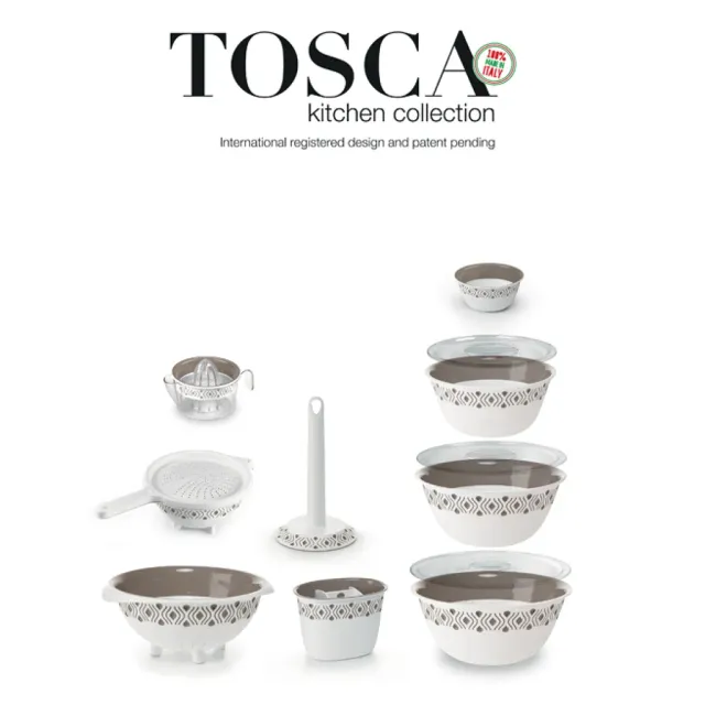 Kreher Tosca Tortenträger Haube Weiß Taupe Kuchen 37cm