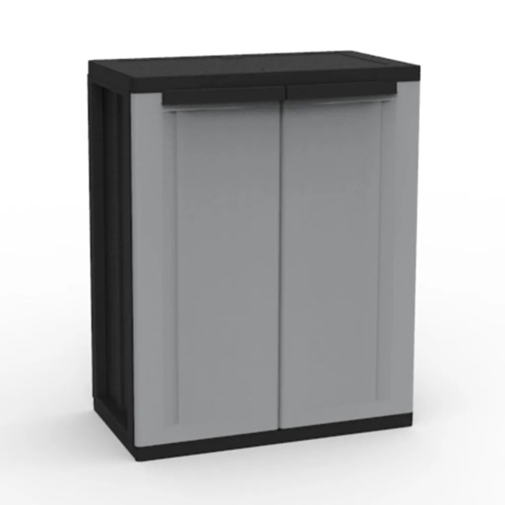 Kreher J-Twist Schrank Grau 3 Böden 163 cm abschließbar